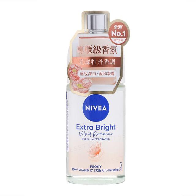 NIVEA - Extra Bright Velvet Romance Premium Fragrance Roll On Peony - 50ml