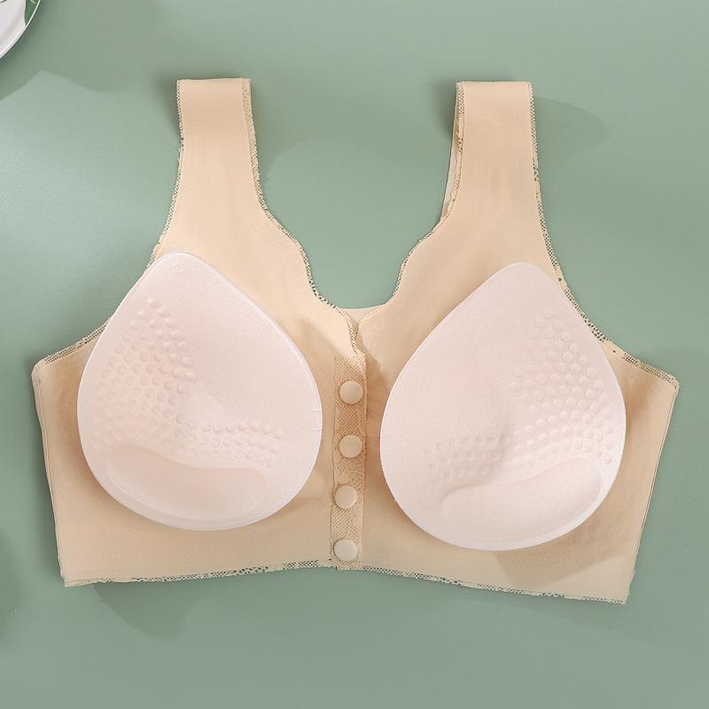 Nahtloser Stütz-BH mit Frontverschluss und ohne Bügel für Frauen mittleren und höheren Alters
