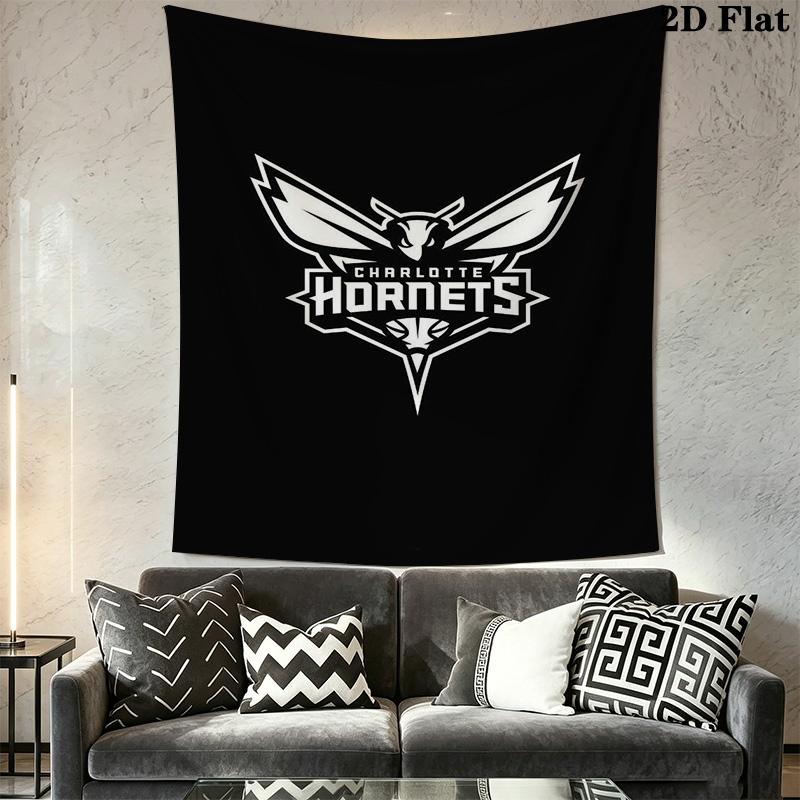 Charlotte Hornets Logo Print Bedding 1 Duvet Cover 2 Pillowcase Without Core Duvet Cover And Pillowcase Christmas Birthday Gift Bedding Set