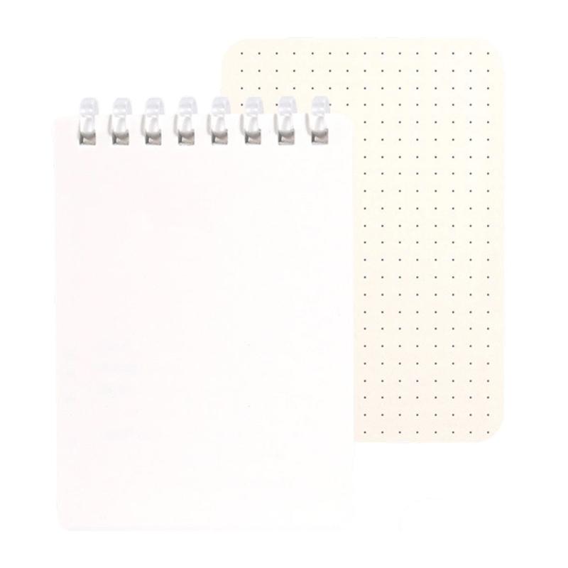 Pocket Size Notebook 128 Pages Soft Coil Binding Notebook Lined/Dotted/Gridded/Unruled for Daily Writing Note Taking