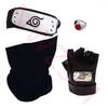 Naruto Hatake Kakashi Cosplay Gloves Mask Headband Anime Accessories Kunai Notebook Konohagakurenosato Sign Props