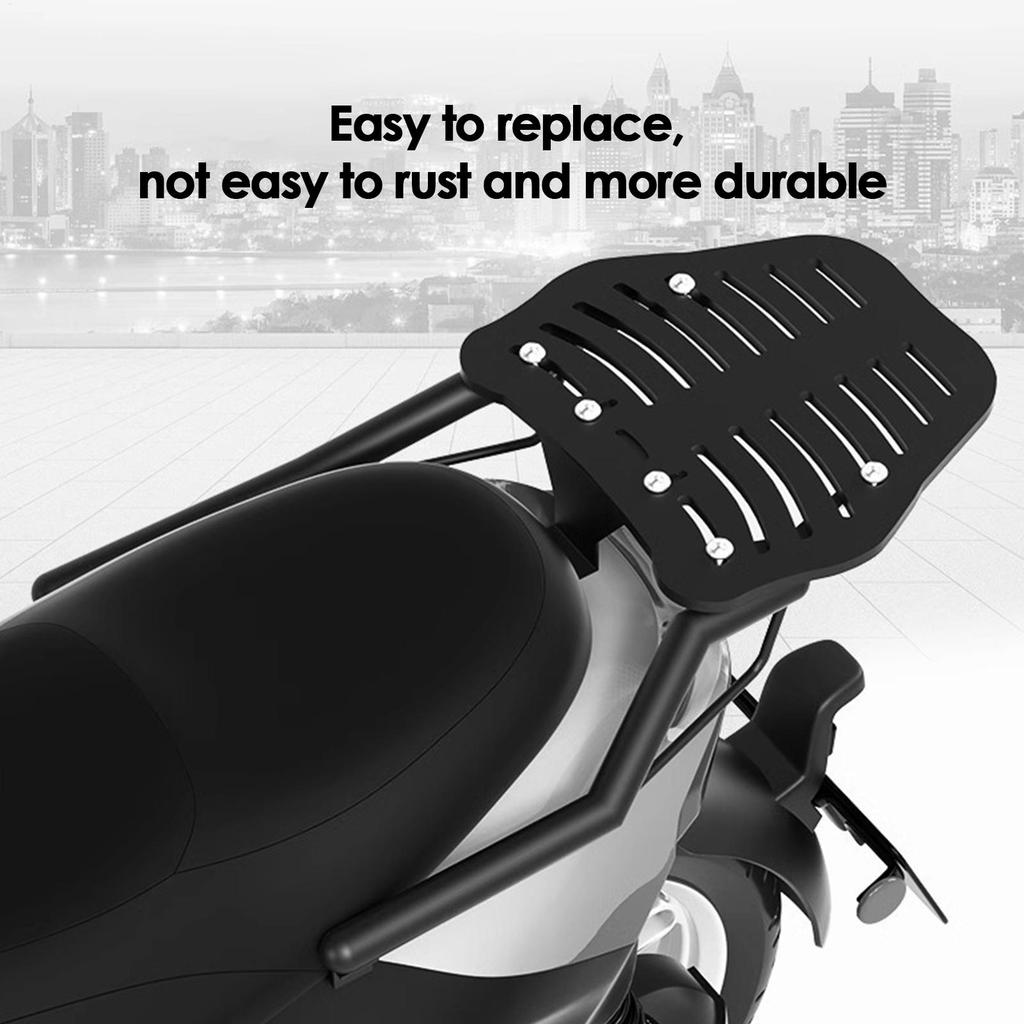 Motorcycle Trunk Rack Stainless Steel Motorcycle Luggage Rack Wear-Resistant Trunk Rack Motorcycle Accessories for Daily Life