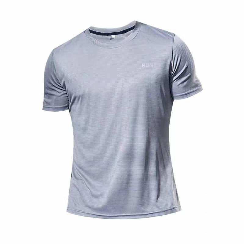Men's Summer Quick-Dry Breathable Running T-Shirt - Casual Loose Fit, Round Neck, Short Sleeve Fitness Top