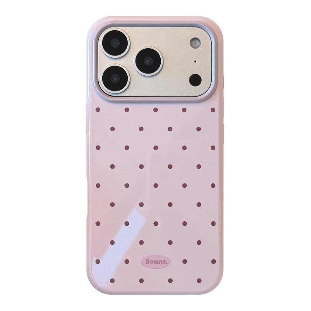 Dopamine Polka Dot Apple 17 Pro Phone Case, IPhone 16 Drop Protection, 15 Personalized Color Blocking, 14 Soft, 13 Compatible Apple Phone Case