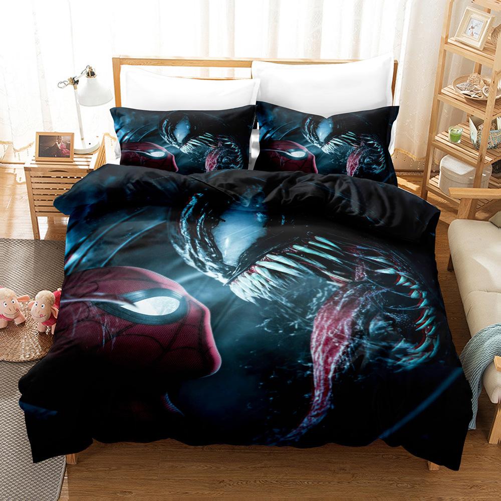 Home Textile Quilt Cover Pillowcase 3D Digital Printing Three-Piece Set