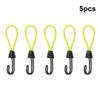 5 Haken Kordelzug Elastisches Seil Schnallen Starke Tragfähigkeit Weit verbreitet Outdoor Zeltseil Markisenzeltklammern Campingzubehör