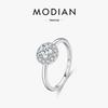 Elegant Moissanite S925 Sterling Silver D-Color Ring for Women - 50-Point High-End Ins Style.
