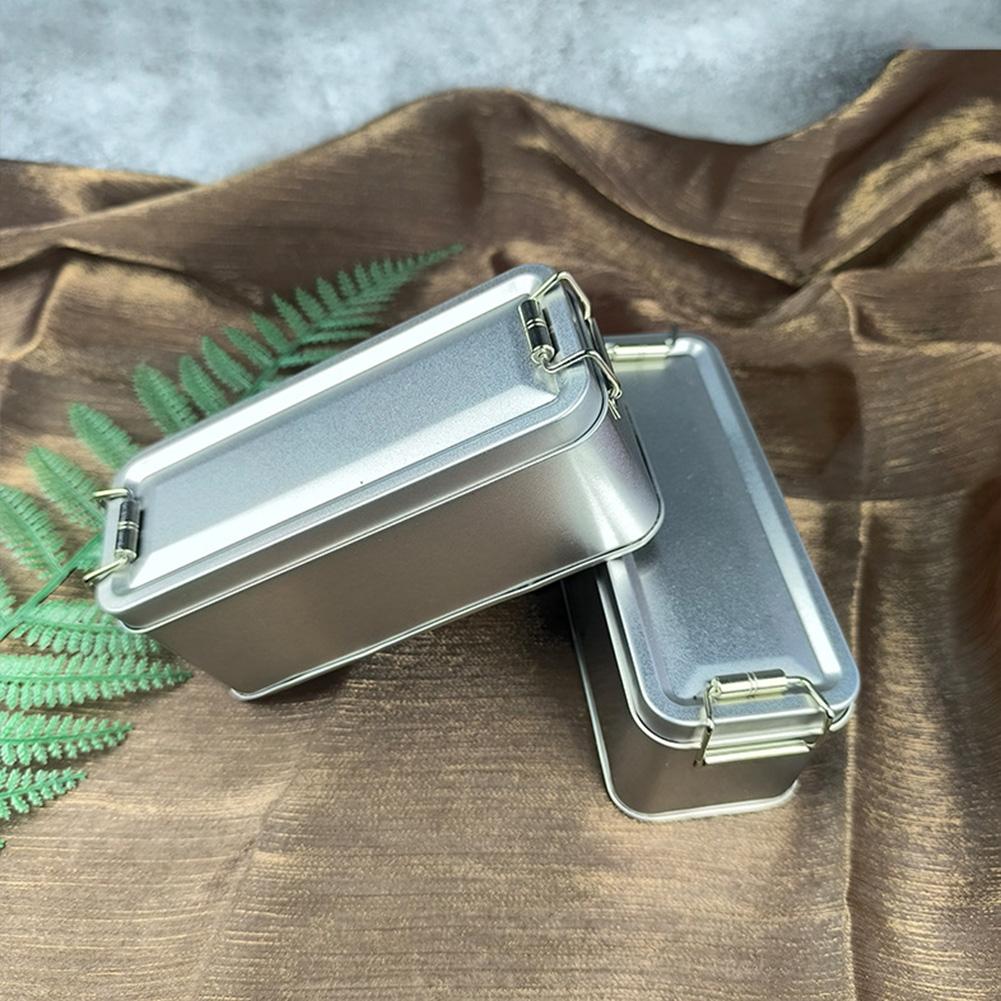 Clasp Closure Pastry Tin Pastry Tin 18.5*10.5*6.5cm Metal Box With Lid Compact Size Elegant Design High-quality Materials