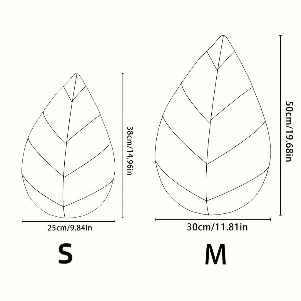 1 Piece of Leaf-shaped Throw Pillow, Suitable for Decoration On Sofas and As a Cushion In Apartment Bedrooms.
