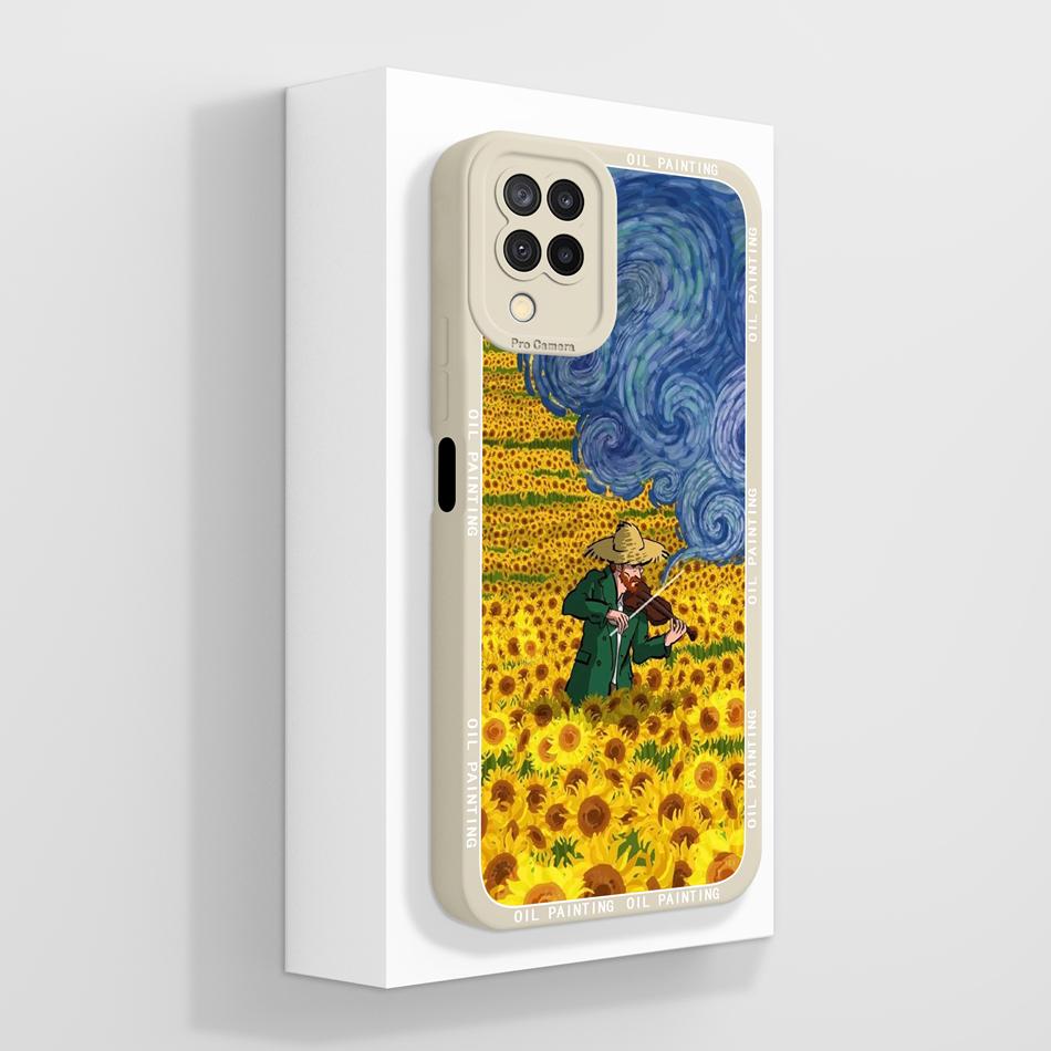 For Samsung Galaxy A12 M12 F12 Case Funny Anti Drop Liquid Silicone Phone Shell For Samsung A 12 High Quality Soft Back Cover