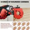 2025+ Router Corner Radius Template,2pcs Radius Jig Router Templates for Woodworking, Aluminum Alloy Router Corner Jigs