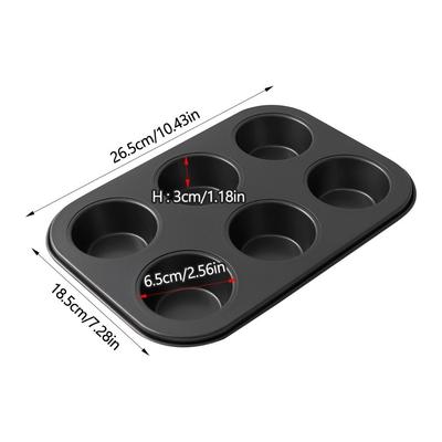 Baking Cake Tray 12/6 Grid Cheesecake Pan Non-Stick Removable Bottom Muffin Pan Mini Carbon Steel Cupcake Mold Mousse