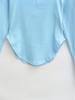 Spicy Girl Square Neck Cinched Waist Long Sleeve T-Shirt for Women - Spring/Autumn Base Layer, High Waist, Curved Style Top