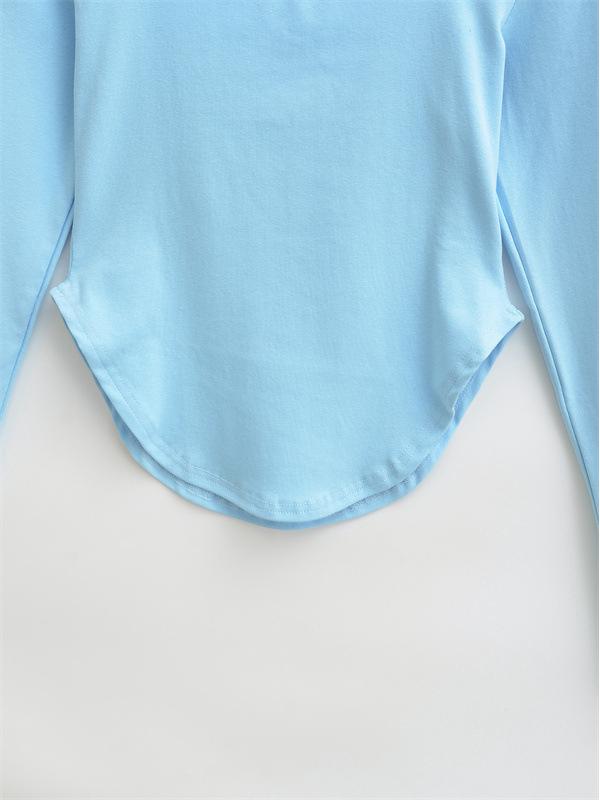 Spicy Girl Square Neck Cinched Waist Long Sleeve T-Shirt for Women - Spring/Autumn Base Layer, High Waist, Curved Style Top