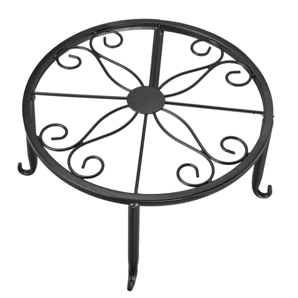 Single Layer Iron Plant Stand Floor Standing Simple Low Plant Pot Stand Balcony Living Room Flower Pot Shelf