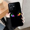 For Vivo Y22 4G Case Wolf Cat Soft Silicone Shockproof Phone Cover For Vivo V2207 V2206 Y22s Y 22 Y 22S Cases 2022 Black Bumper