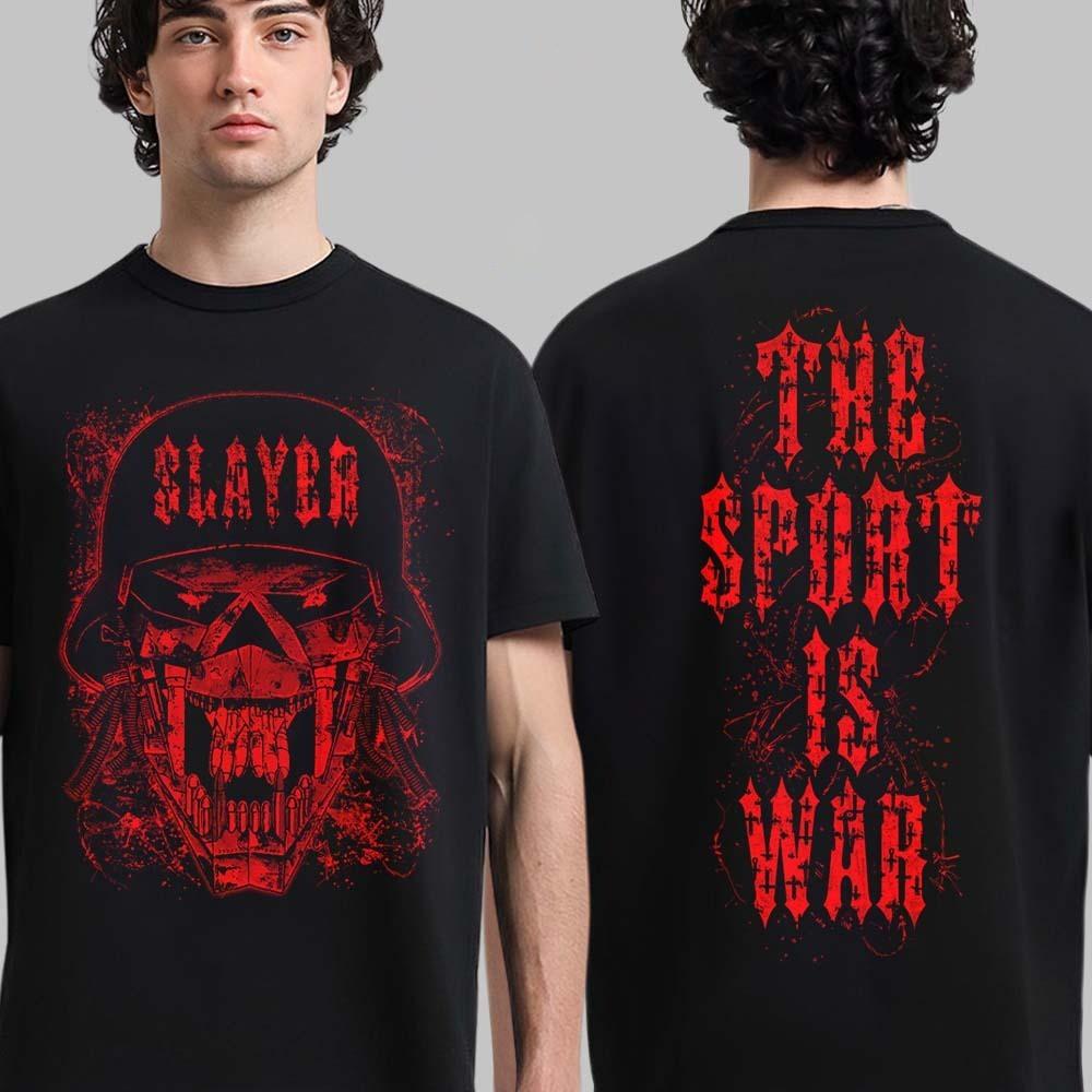 

Slayer Seasons In The Abyss 35th Anniversary Collection Sport Is War Skull Shirt 3XL