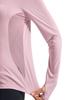 Gopuune Long Sleeve Sports Yoga Fitness Running Stretch Mesh Women's T-Shirt, Sweat-Wicking, Quick-Drying, Top, Shirt, (Purple, XL)