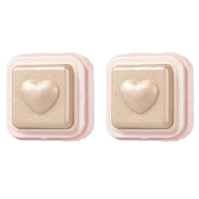 Milk Shimmer Heart Highlighter 01 Heart-fluttering Peach X2