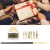Calligraphy Pen Set Retro Flowers Durable NonSlip Handshake Dip Pen Suit for Teacher Elders Lover Gifts Golden