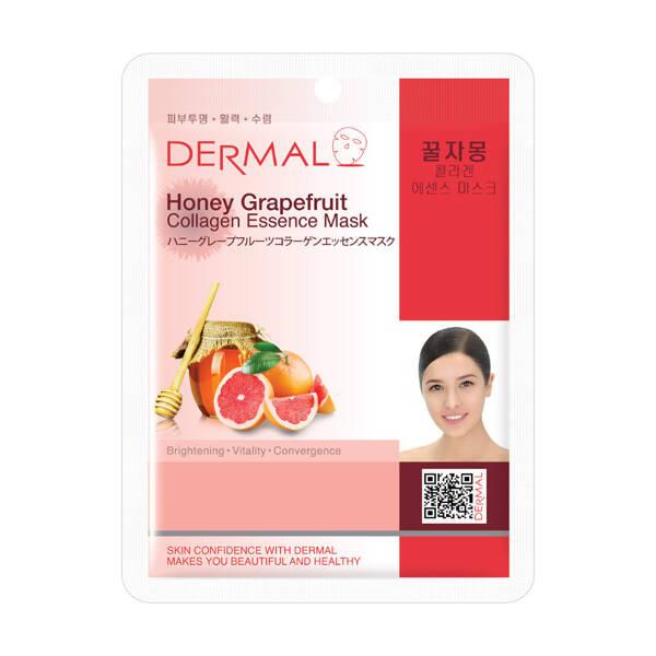 Dermal Kollagen Essenz Maske Gesichtsmaske in Tuch Honig Grapefruit