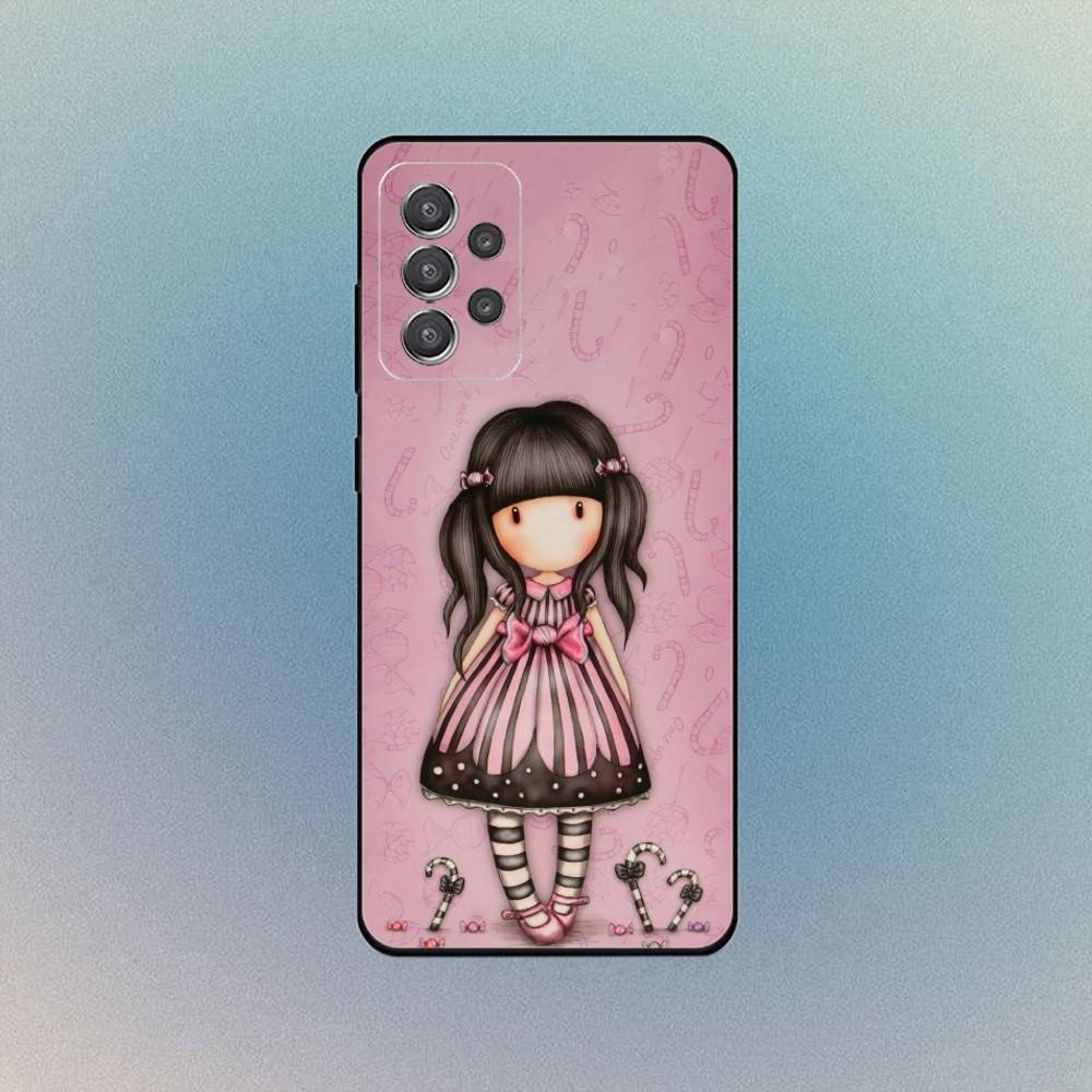 Cute S-Santoro G-Gorjuss Phone Case For Samsung Galaxy S25,S24,S21,S22,S23,S30,With Bracket Cover