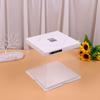 6-inch Transparent Square Single-Layer Cake Boxes (5-pack)