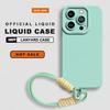 Lanyard Phone Case For iPhone 16E 16 14 15 Plus 12 13 Mini 11 16 Pro X XR XS Max SE Liquid Silicone Strap Protector Soft Cover