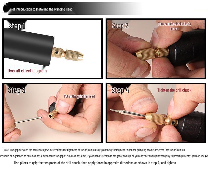 USB Mini Electric Drill for DIY Epoxy Resin, Pearl, and Model Crafting - E18