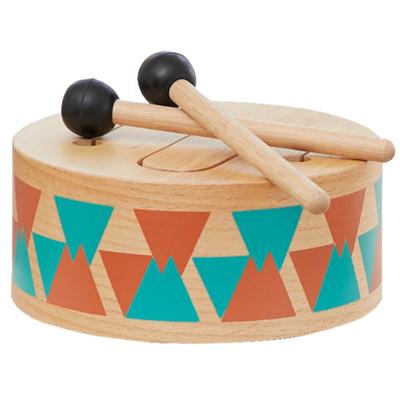 Toy Classic Wooden Musical Ages 1 and Birthday Gift for Boys and Care Guide Christmas Gift Edutē I'm Drum, Toy, Instrument, Drum, 2, Girls, Included,