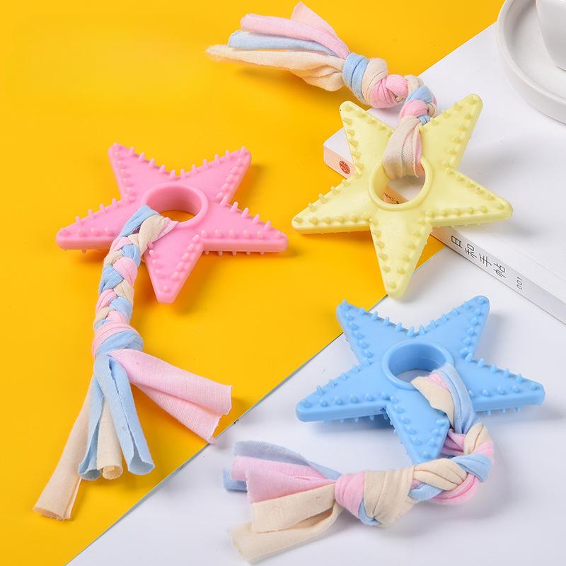 Kauspielzeug für Hunde, Gummiknochen, Spielzeug für aggressive Kauer, Hundezahnbürste, Zahnpflege für Hunde und Welpen, Haustierzubehör