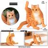 Thumbs Up Cat Figurine - Coffee Shop Ornament with Short-haired, Ragdoll, and Countryside Cat Designs