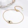 Evil Eye Bracelet with Rhinestone Zircon and Enamel – Versatile Fashion Jewelry