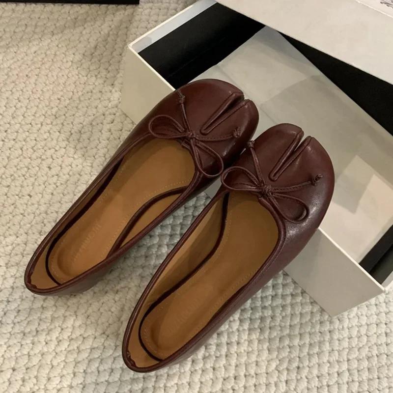 

Fashion New Brand Women Flats Soft Ballet Shoes Slip On Loafers Soft Casual Shoes Mujer Ladies Shoes Bow Knot 35
