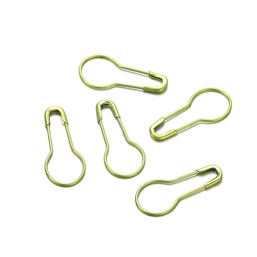 

50/100pcs/Lot Colorful Gourd Shape Safety Pins Paper Clip DIY Sewing Tools Metal Needles Large Safety Pin Brooch Accessories 50pcs