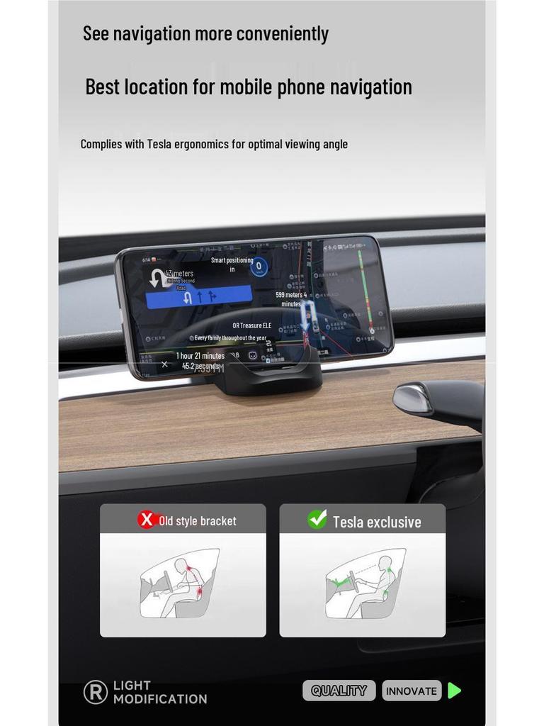 Tesla Model 3/Y Dashboard Silicone Phone Holder