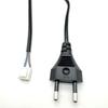 Thai Standard Two-Pin Angled Power Cord for Audio/Lamp, 8-Shape Tail, 2-Core.
