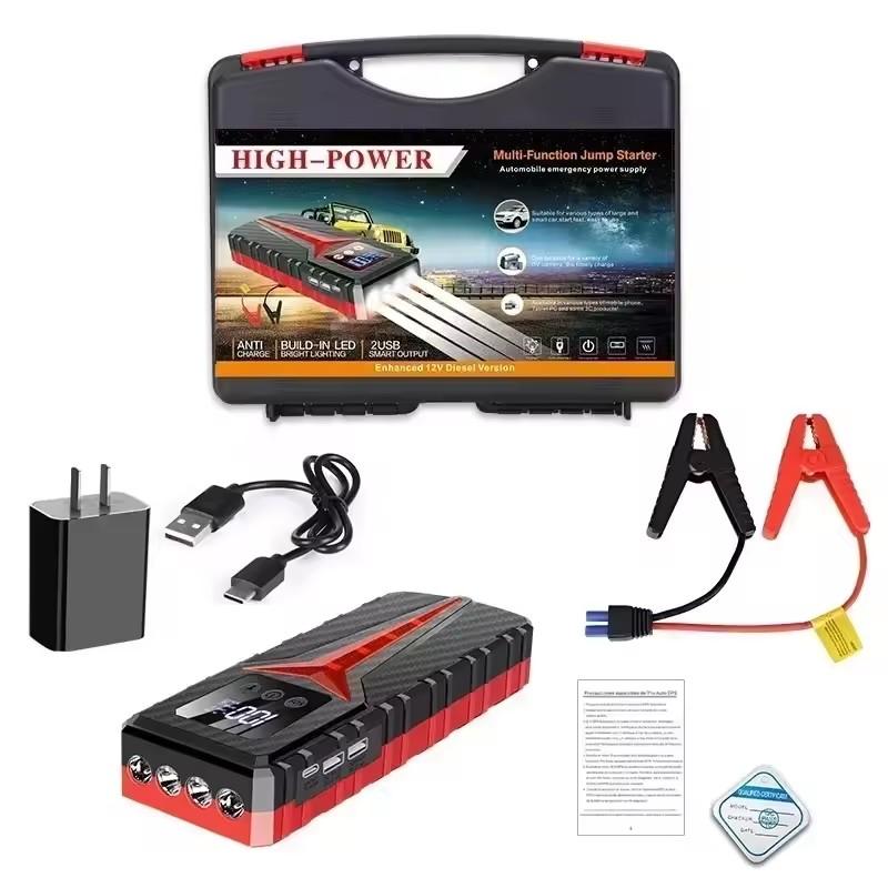 New 229800mAh Car Jump Starter Portable Power Bank Battery Starter 12V Gas and Diesel Vehicles Emergency Booster Assecories