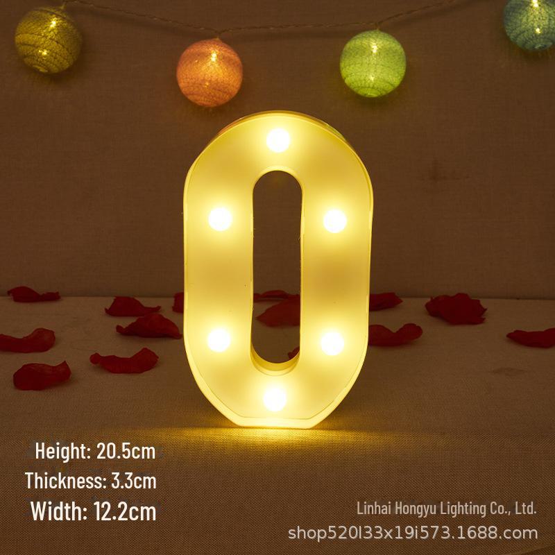 26 English Letter Night Lamp for Wedding Proposal or Decor