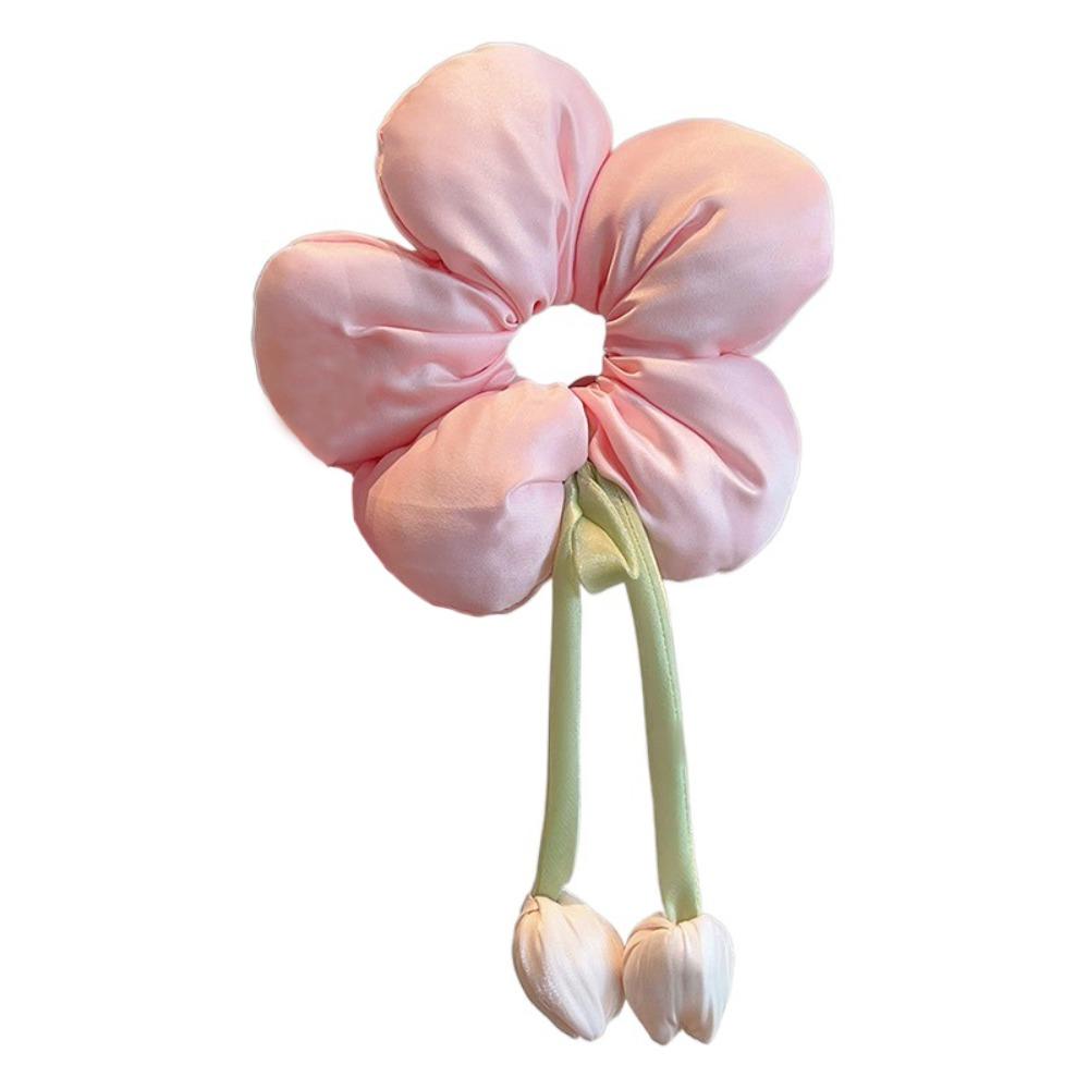 Elastisches Tulpenblumen Haarband Schleife Floral Kopfband Mode Haargummi Frauen Mädchen