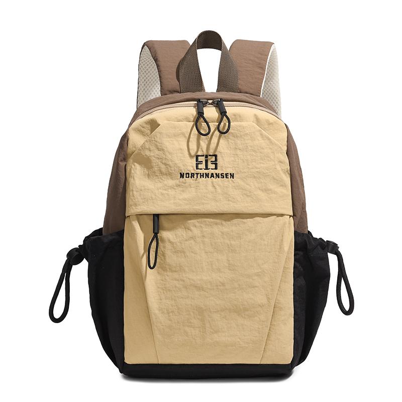 Lightweight Backpack Travel Bag Contrast Color Student Schoolbag