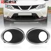 Chrome Front Fog Light Lamp Cover Trim Bezel for Nissan Qashqai J11 MK2 2014 2015 2016 2017 UK Left Right Replacement Parts