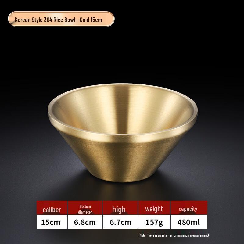 ZISIZ Flared Double-Layer Anti-Scald Bowl