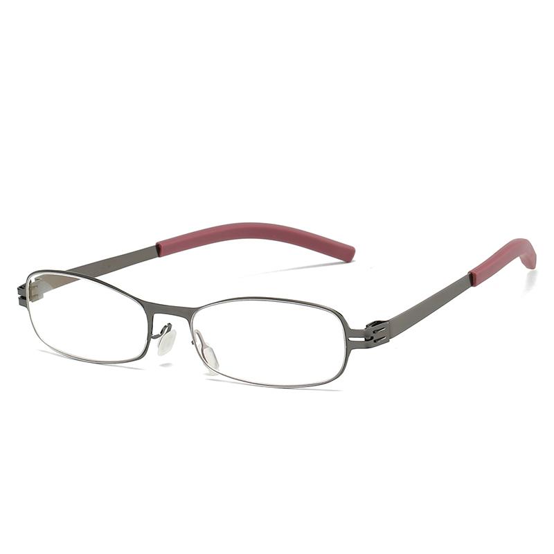 Fashion Small Frame Square Metal Glasses Vintage High Quality Luxury Presbyopic Glasses Daily Leisure Travel Reading Glasses