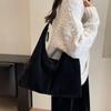 Vintage Suede Large Capacity Women Tote Bag Autumn Winter Commute Shoulder Crossbody Bags Trend Underarm Bags