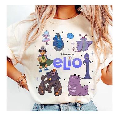 Disney Pixar Elio T-Shirt Elio Charaktere Unisex Erwachsenen T-Shirt