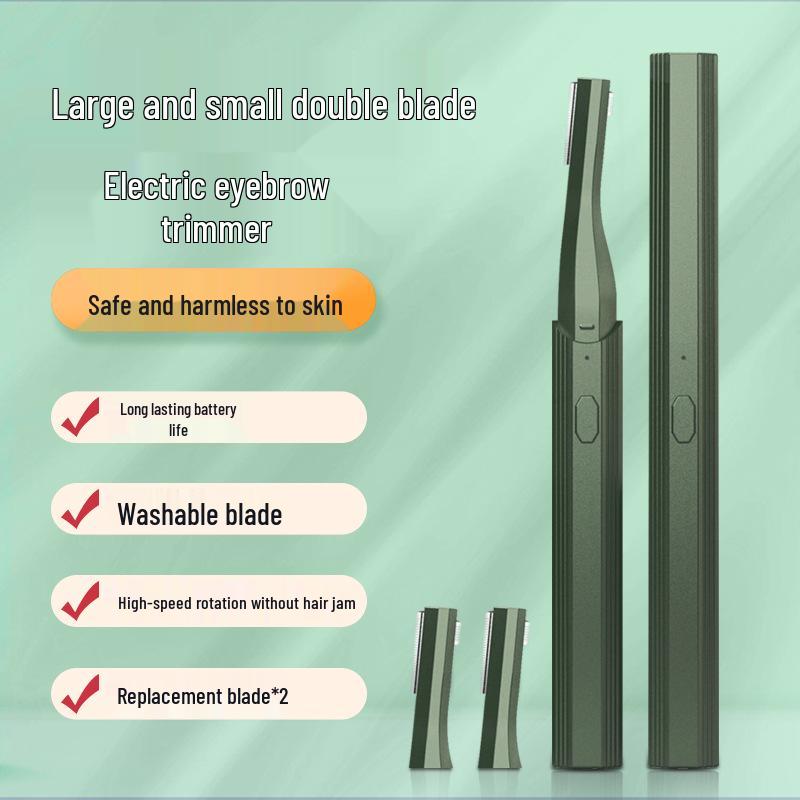 "Rechargeable Electric Eyebrow Trimmer for Men and Women: Safe and Efficient"