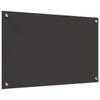 Kitchen Splashback 2 pcs Dark Grey 80 x 50 cm Tempered Glass