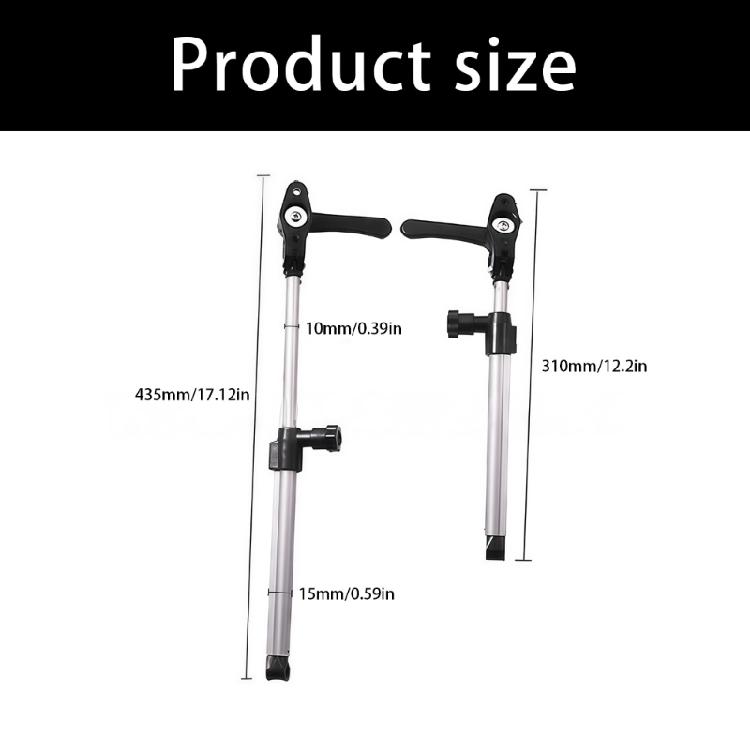 2Pcs Sturdy Support Bar for Campers Window Telescopic Range 310mm to 435mm Trailer Window Lift Strut
