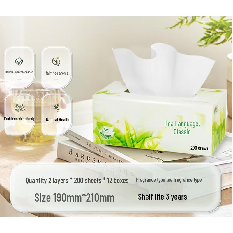 Jie Xiang Jia Tea Language Classic Facial Tissues